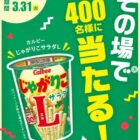 カルビー じゃがりこの引換券が当たるSky株式会社のInstagramキャンペーン