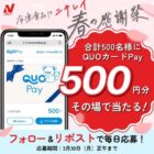 QUOカードPay 500円分