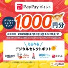 デジタルギフト 1,000円分