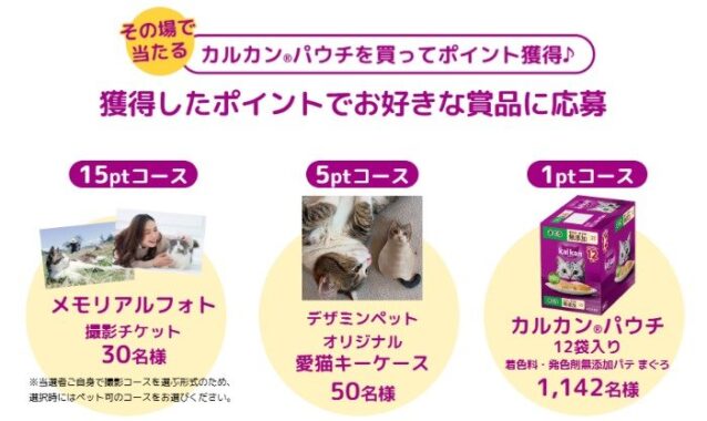 カルカン パウチ / オリジナル愛猫キーホルダー / メモリアルフォト撮影チケット