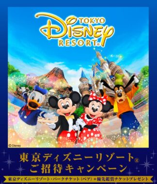 毎日最大20組40名様にパークチケット+優先鑑賞チケットが当たる豪華懸賞