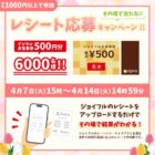 ジョイフル食事券 500円分