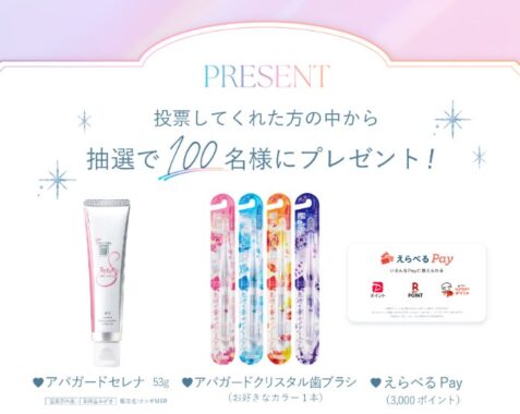 アパガードセット+えらべるPayが当たる投票キャンペーン
