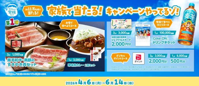 ジェフグルメカードやデジタルポイントも当たるコカ・コーラのクローズド懸賞