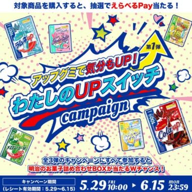 えらべるPay3,000ポイントが当たる明治のレシートキャンペーン