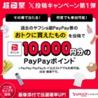 10,000円分のPayPayポイントが当たる豪華X懸賞