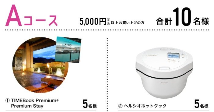家電、ポイントなど