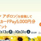 5,000円分のQUOカードPayが当たるフマキラーのInstagram投稿キャンペーン