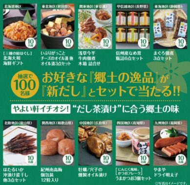 お好きな郷土の逸品が当たるやよい軒のアプリキャンペーン