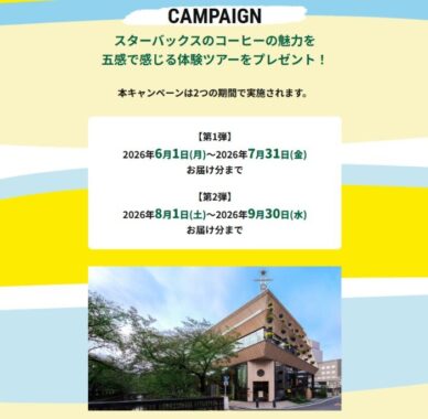 スターバックス リザーブ ロースタリー 東京の体験ツアーが当たるネスレの豪華懸賞