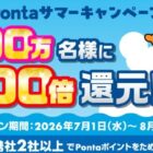 Pontaポイント還元 最大100倍