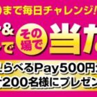 えらべるPay 500円分