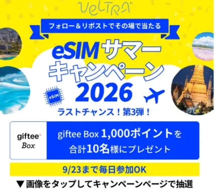 giftee Box 1,000ポイント