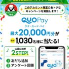 QUOカードPay 最大20,000円分