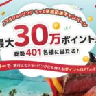 JTBトラベルポイント 最大30万ポイント