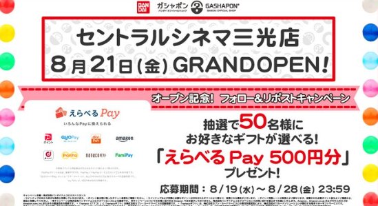 えらべるPay 500円分