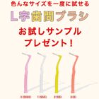 L字歯間ブラシ サンプル