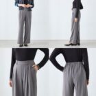 裏起毛タックワイドハンサムパンツ商品モニター