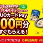 先着当選！QUOカードPayが必ずもらえるお得なキャンペーン