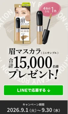 眉マスカラ ミニサンプル