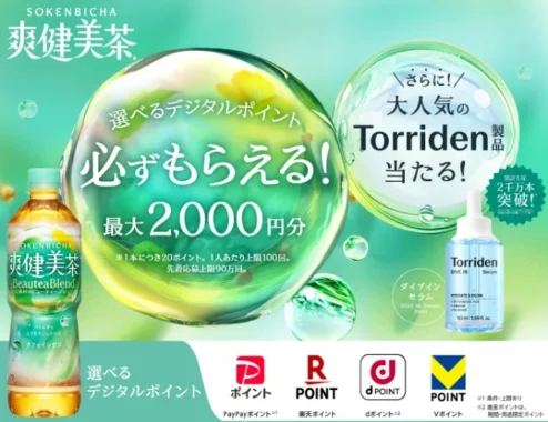 デジタルポイント 20ポイント / QUOカード 1,000円分 / Torriden製品