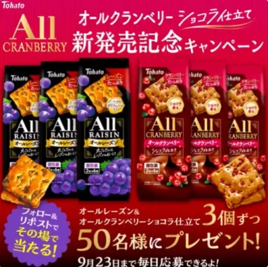 オールレーズン＆オールクランベリーショコラ仕立て