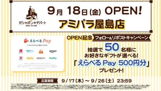 えらべるPay 500円分