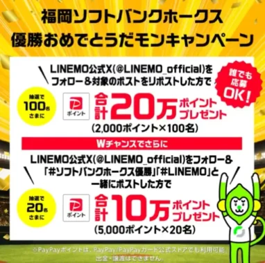PayPayポイント 2,000円相当