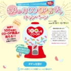 おすすめのCO･OP商品を詰め合わせた「100か月CO･OPボックス」がもらえるチャンス