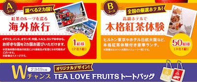 TEA LOVE FRUITS キャンペーン フォーム入力｜Lipton（リプトン