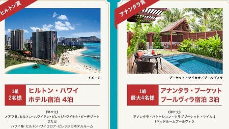 クイズで当たる！！海外・国内の豪華リゾート宿泊 スペシャルバケーションキャンペーン jal.