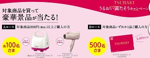 TSUBAKI うるおい満たそうキャンペーン 資生堂 SHISEIDO
